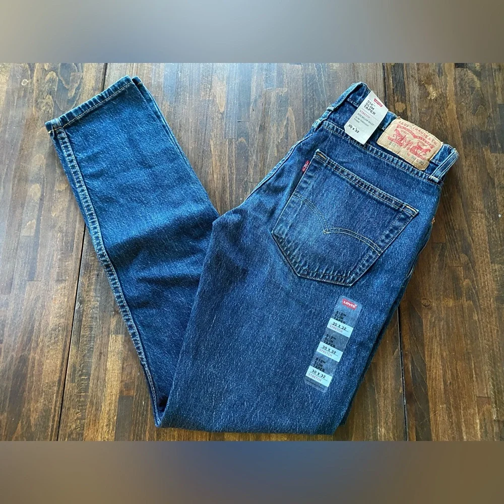 Levis 512 Jeans Mens 30x32 Blue Slim Fit Tapered Leg Denim Pants Stretch NWT - Picture 12 of 15